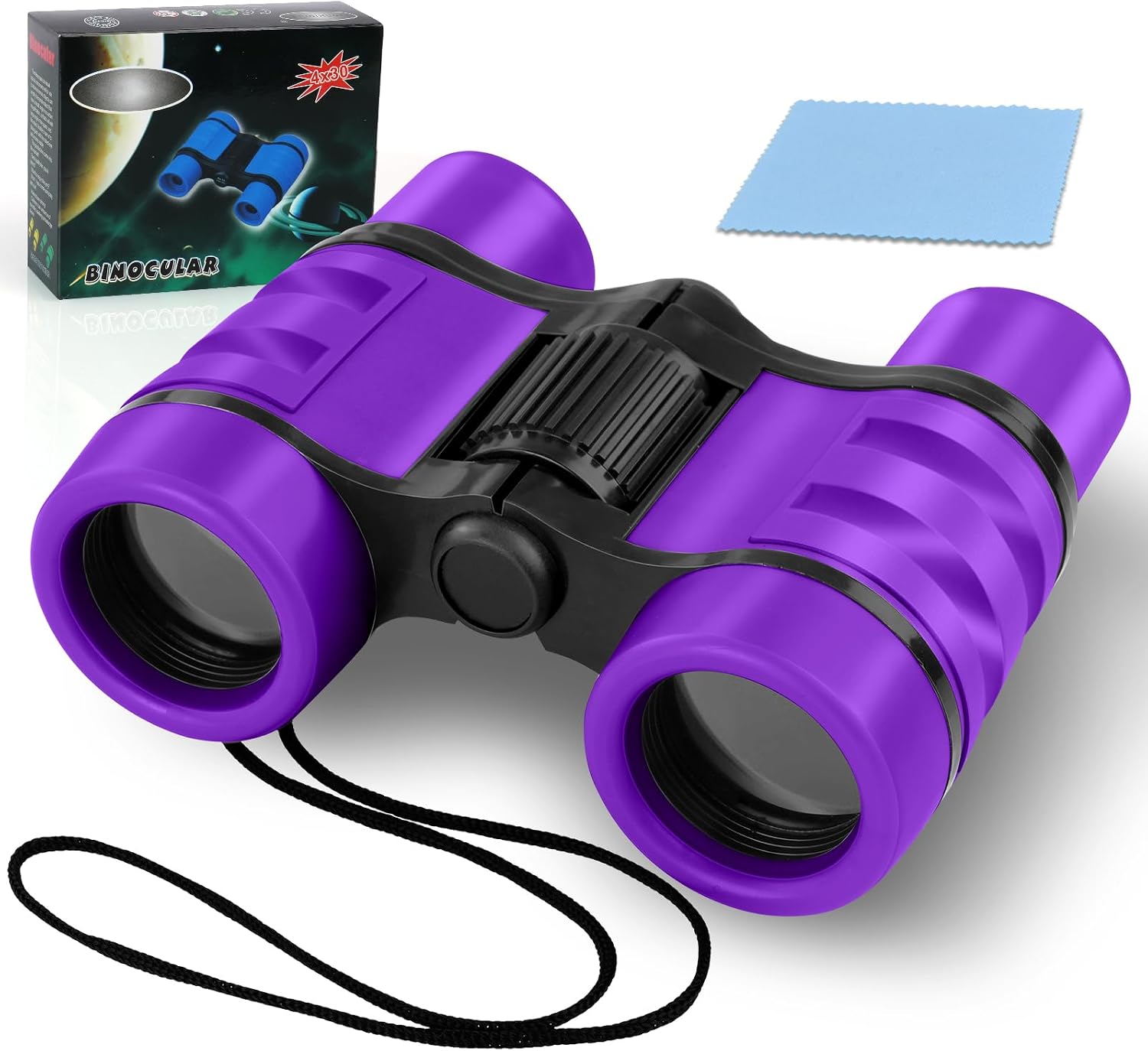 Detalle de OSDUE Binocoli per bambini 4x30 portatile e pieghevole: compatto per bird watching e outdoor