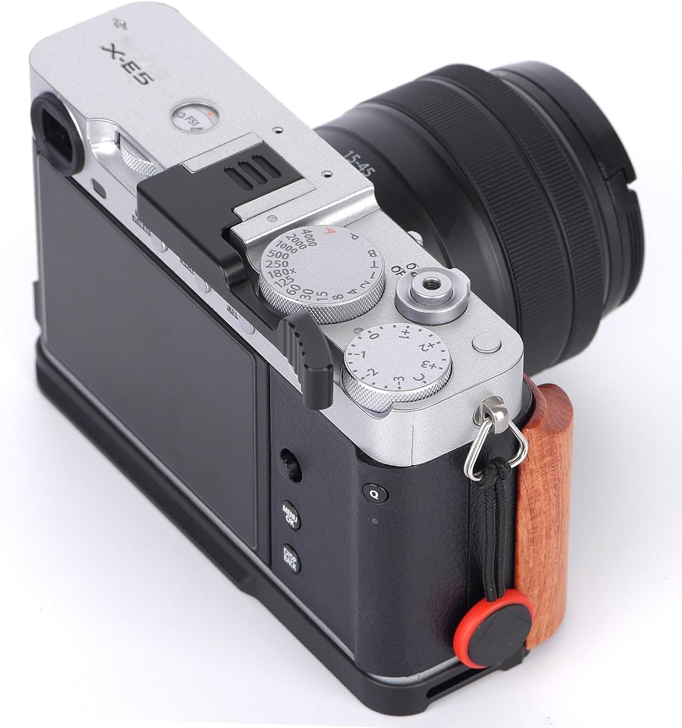 Detalle de YUULNMOP Aluminum Hot Shoe Thumb Rest for Fujifilm X-E5, Black, Anti-Slip