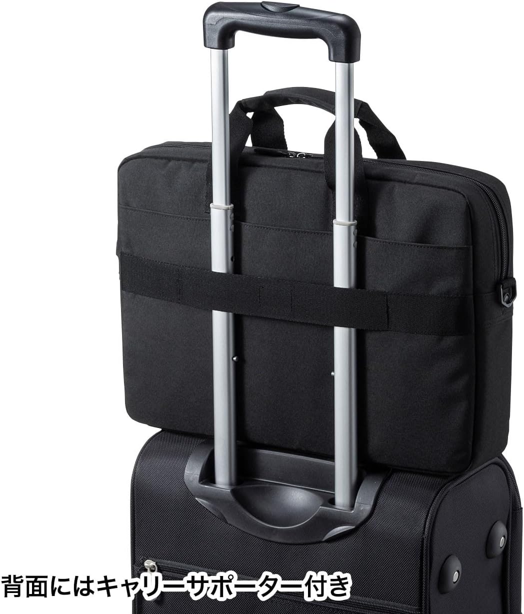 Detalle de サンワサプライ BAG-INA4LN2 PCインナーバッグ 15.6型ワイド対応 撥水加工・ショルダーベルト付き