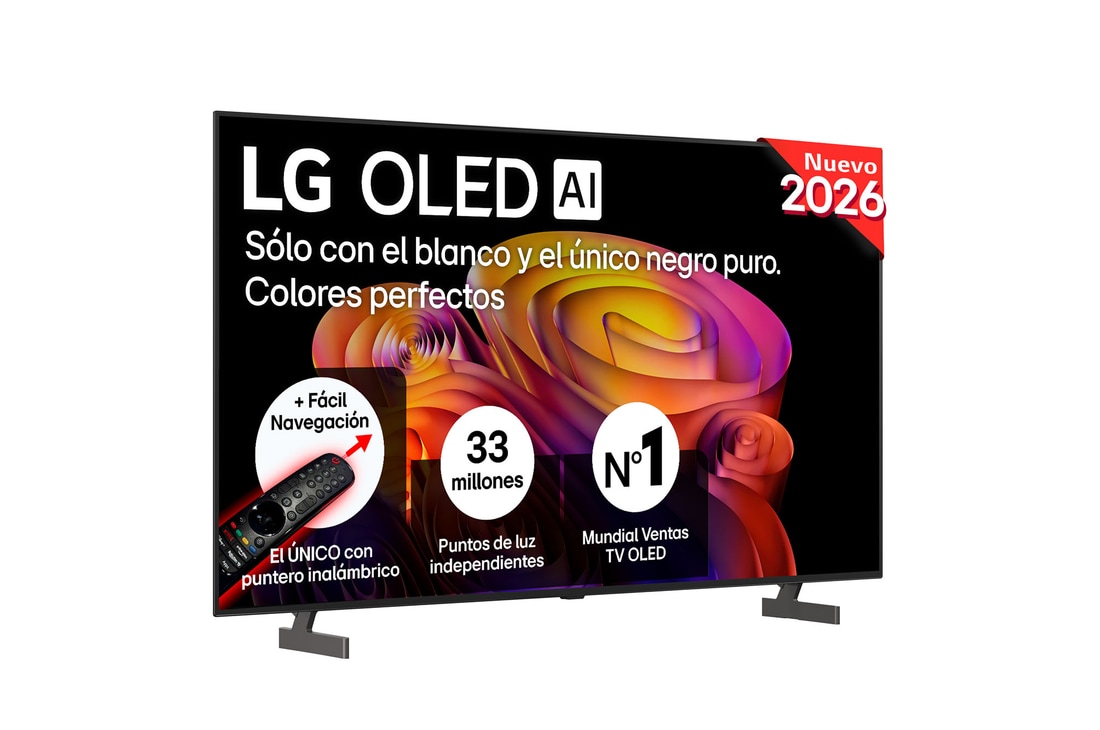 Detalle de LG OLED65B6ELC: Smart TV OLED AI 65" (2026) con Copilot y rendimiento para cine y juego