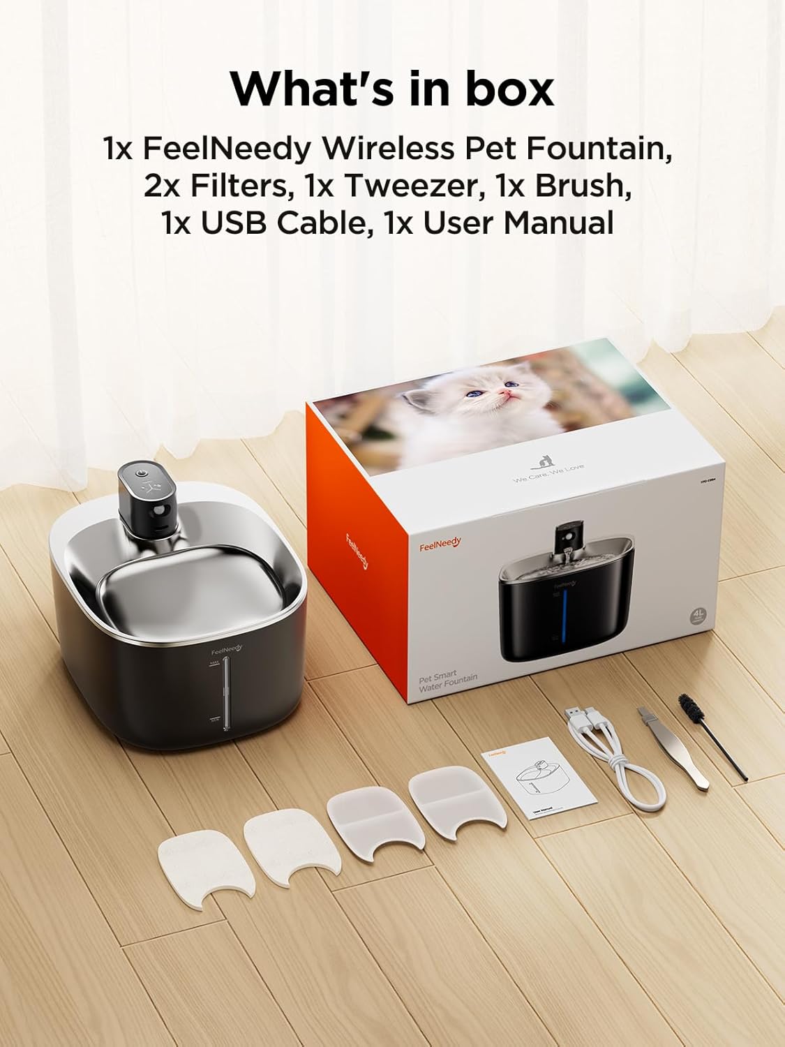 Thumbnail 6 de FEELNEEDY YPD-C004P 4L battery pet fountain