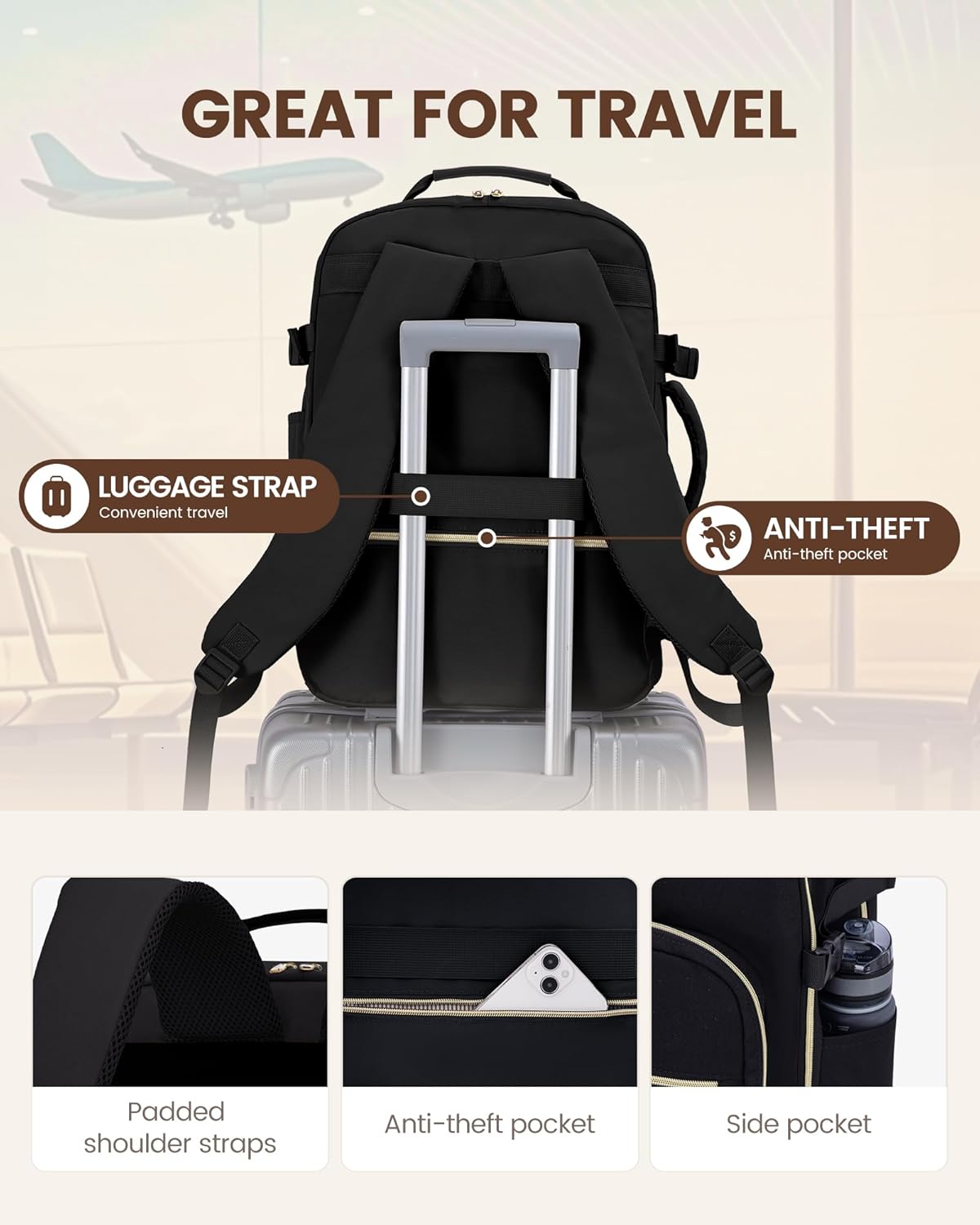 Thumbnail 5 de LOVEVOOK 40L Travel Backpack