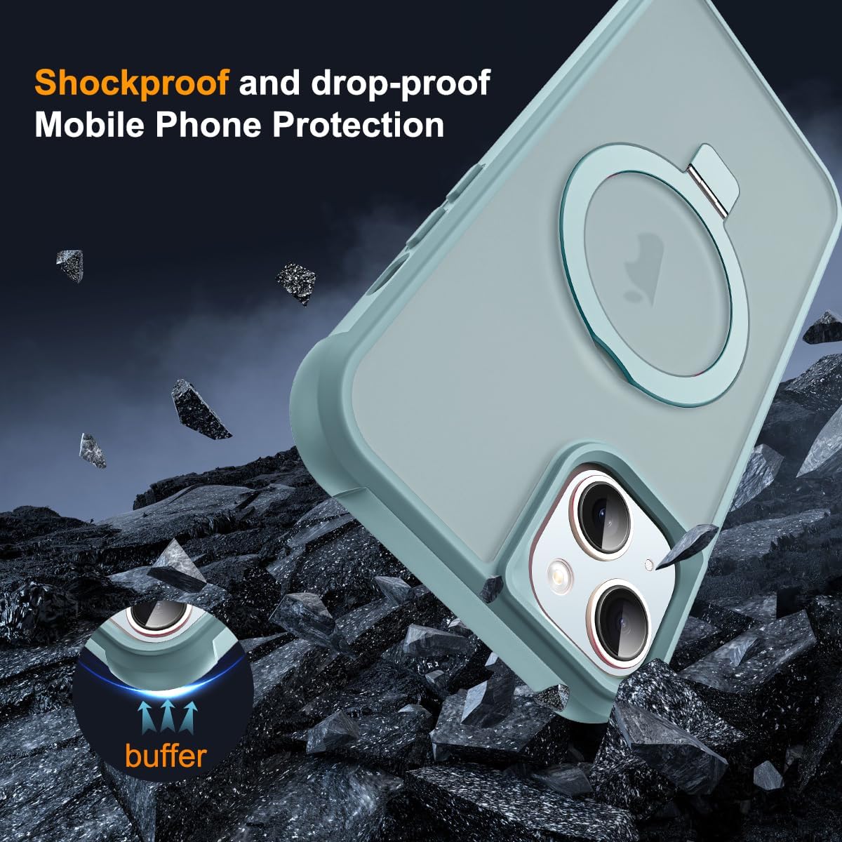 Thumbnail 6 de Skylmw iPhone 13 14 case with Mag-Safe stand