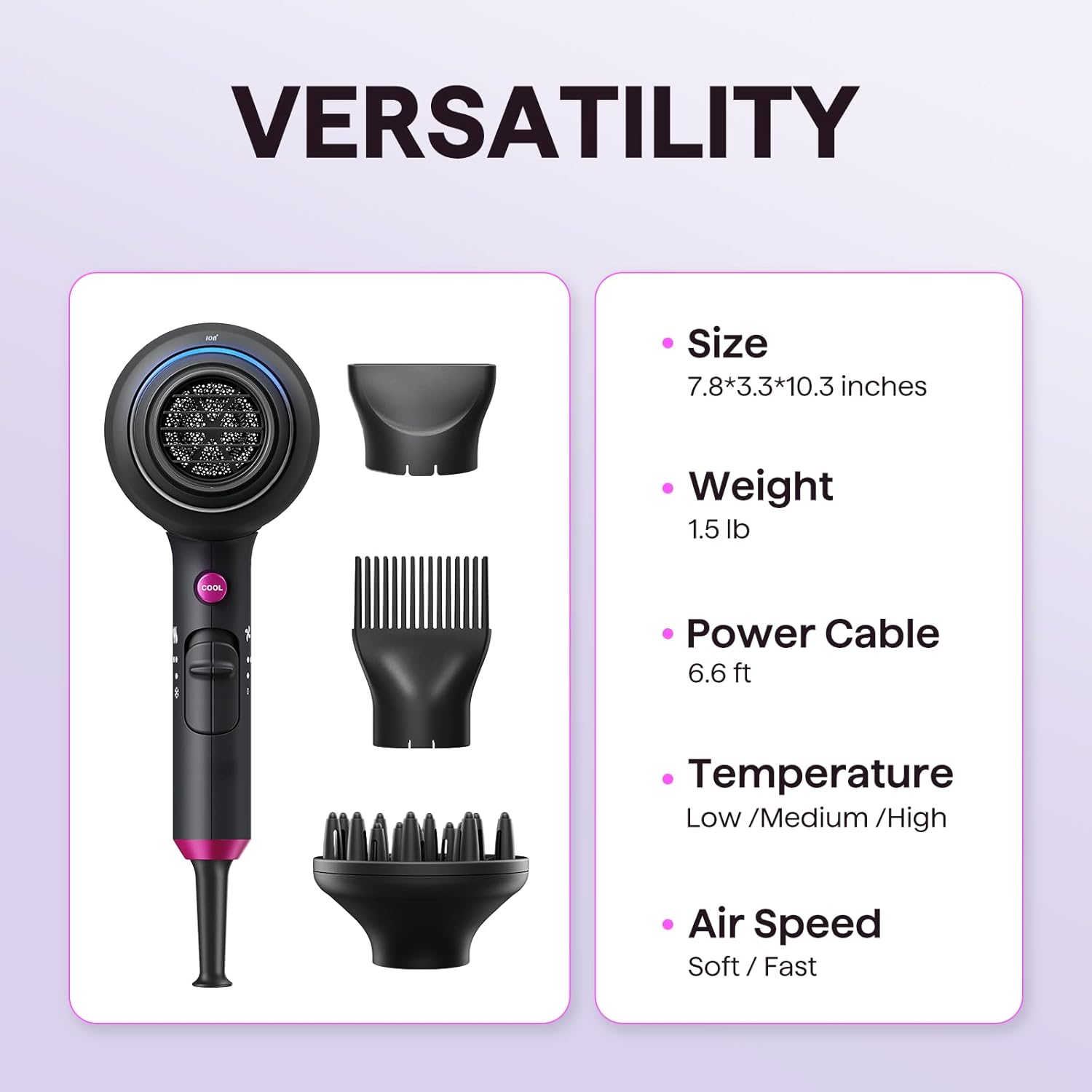 Thumbnail 6 de Wavytalk Blown Away 1875W Hair Dryer