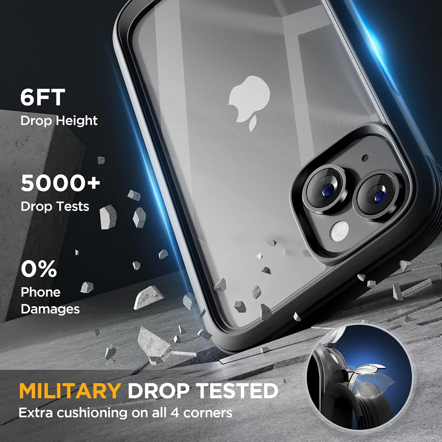 Thumbnail 4 de Miracase iPhone 14 clear case 6.1-inch