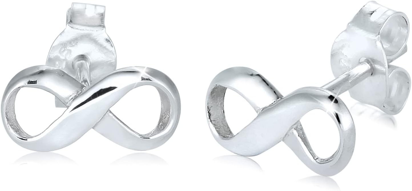 Detalle de Elli Damen-Ohrringe Infinity 925 Silber