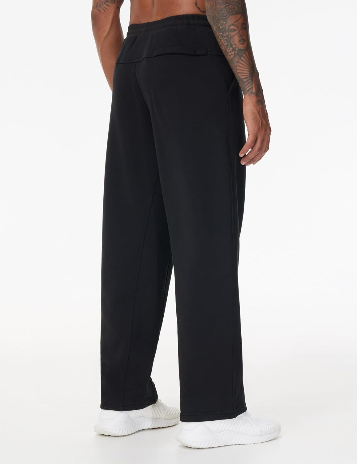 Thumbnail 1 de THE GYM PEOPLE Men's Fleece Joggers, Straight-Leg Open Bottom, 3 Pockets