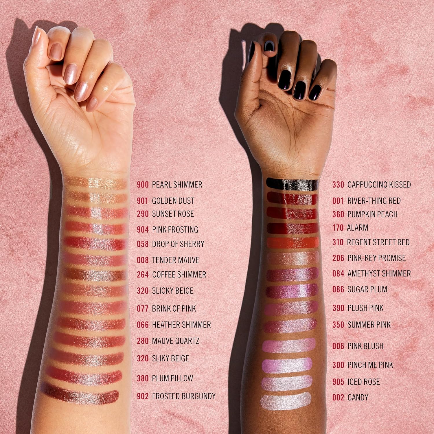Detalle de Lasting Finish Shimmers Lipstick 900-Pearl: rossetto dal finish shimmer, 18 g, ideale per giorno e sera