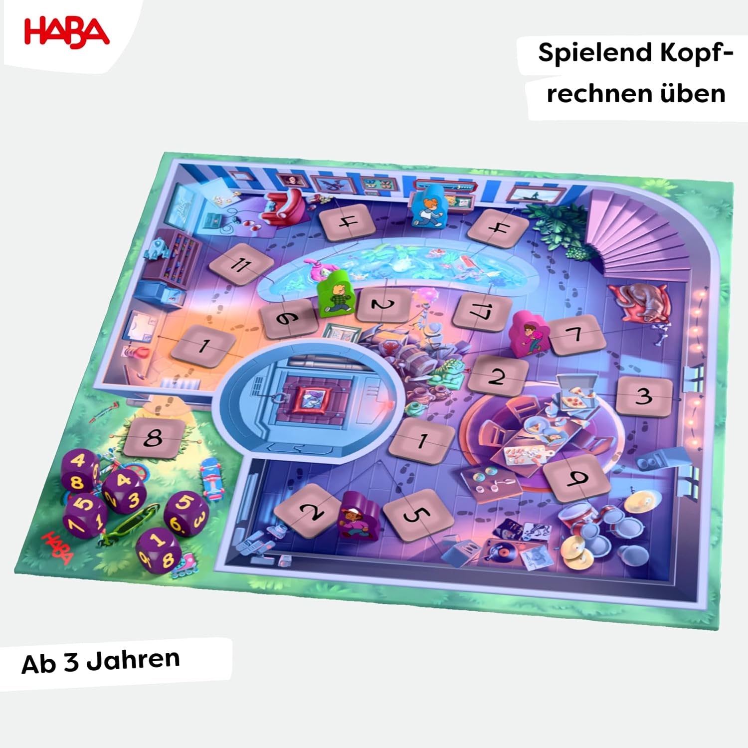 Thumbnail 1 de HABA Geheimcode 13+4 – Lern-Brettspiel & Rechenspiel für Kinder ab 8
