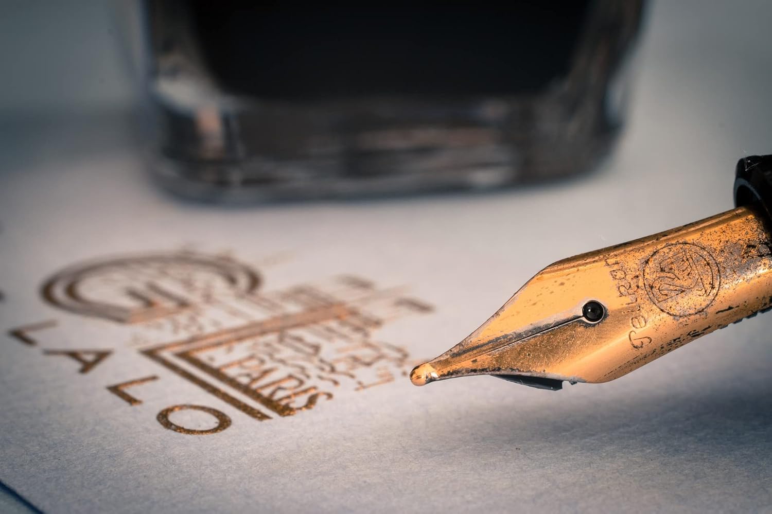 Detalle de Jacques Herbin 11047JT – Boite de 7 grandes cartouches Terre d'ombre (international) pour stylo-plume et roller