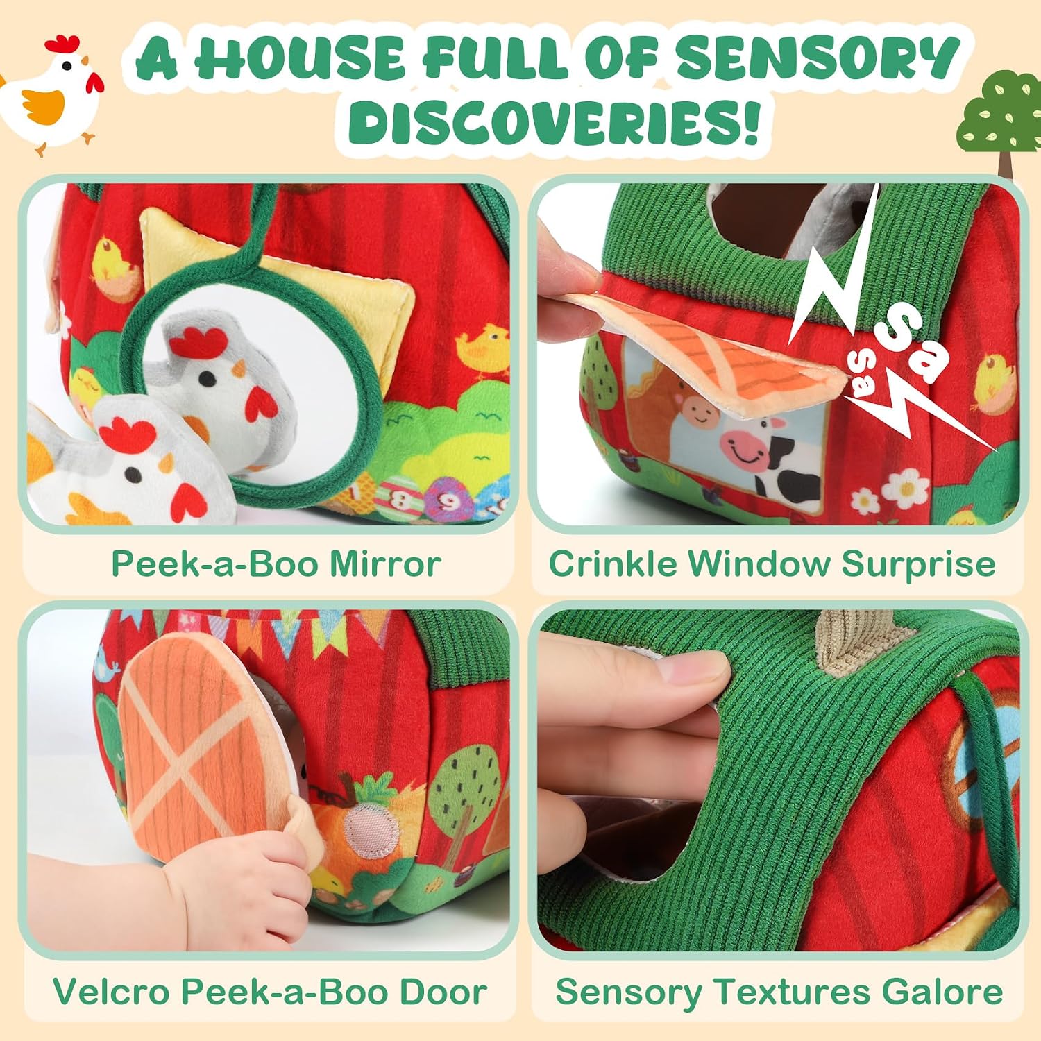 Detalle de Sensory farm toy set 6 to 12 months