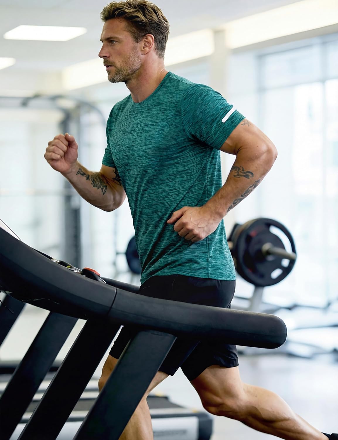 Thumbnail 3 de MAGCOMSEN men’s gym, running and training quick-dry T-shirt (polyester, short sleeve)