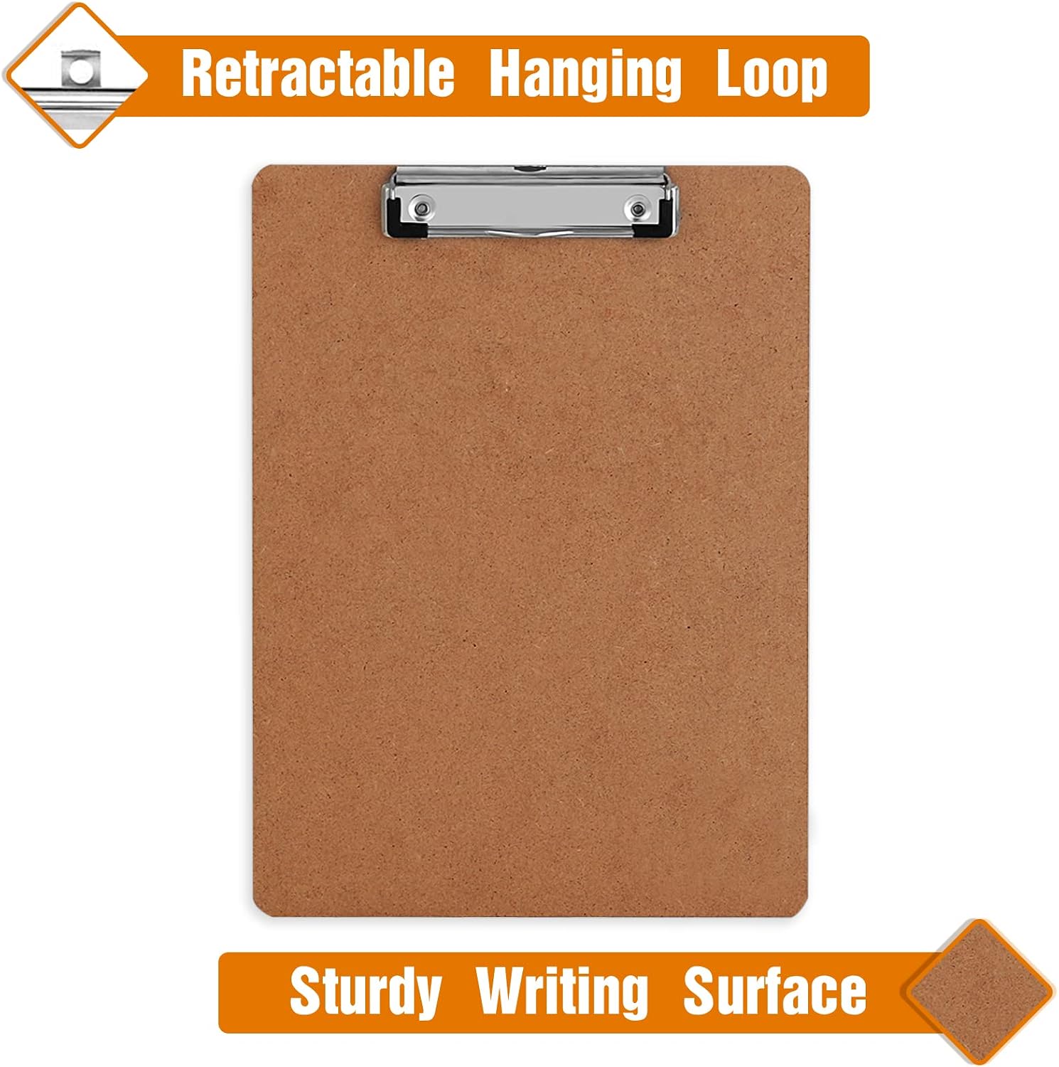 Thumbnail 4 de HERKKA CLB-15 15-Pack Hardboard Clipboards, 12.5 x 9 Inch