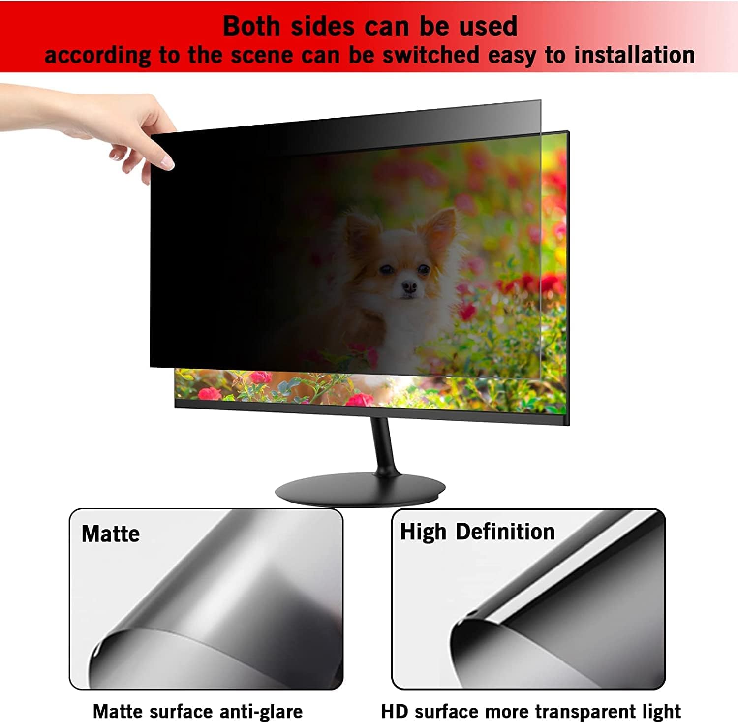 Detalle 2 de PYS Removable Privacy Screen Filter 24"