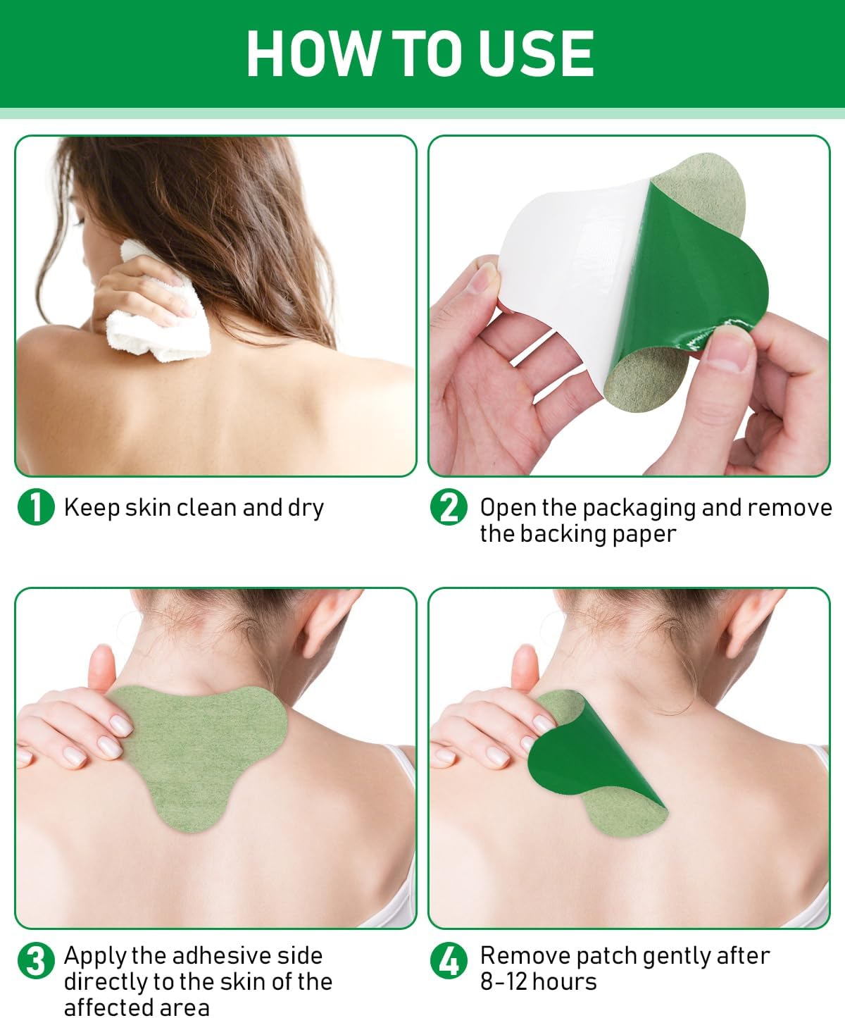 Detalle 2 de Neck Patches 36 Pack 8h Relief