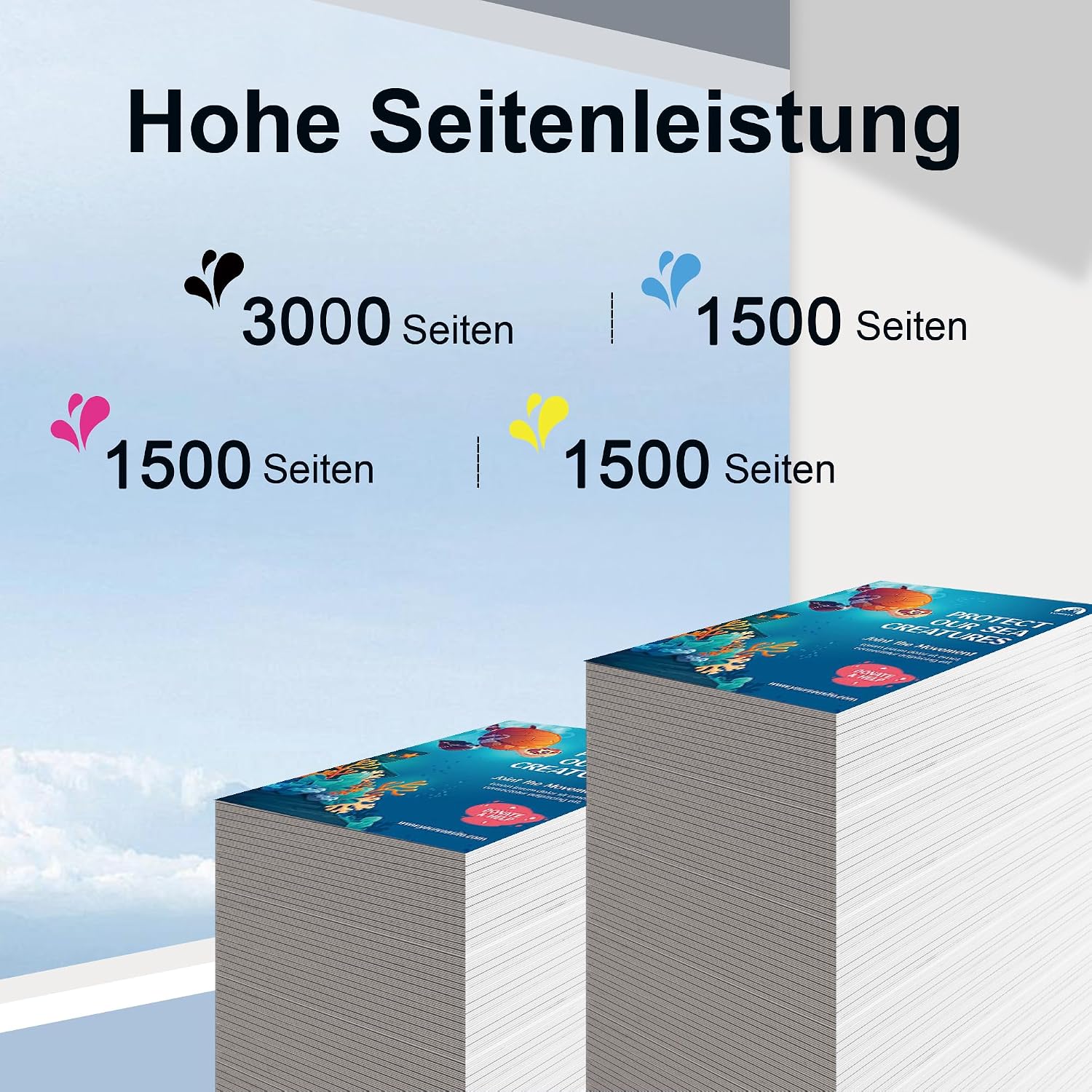 Detalle de Uiprint LC427 Druckerpatronen (4er-Set) kompatibel für Brother LC427 – Schwarz/Cyan/Magenta/Gelb