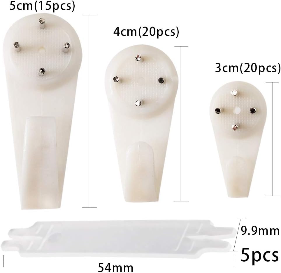 Thumbnail 1 de Picture Hooks 60 PCS picture hanging kit 🖼