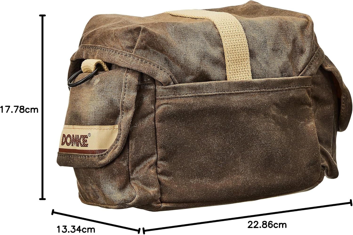 Detalle 2 de Domke F-8 RuggedWear – mała torba naramienna z płótna, 2,6 l