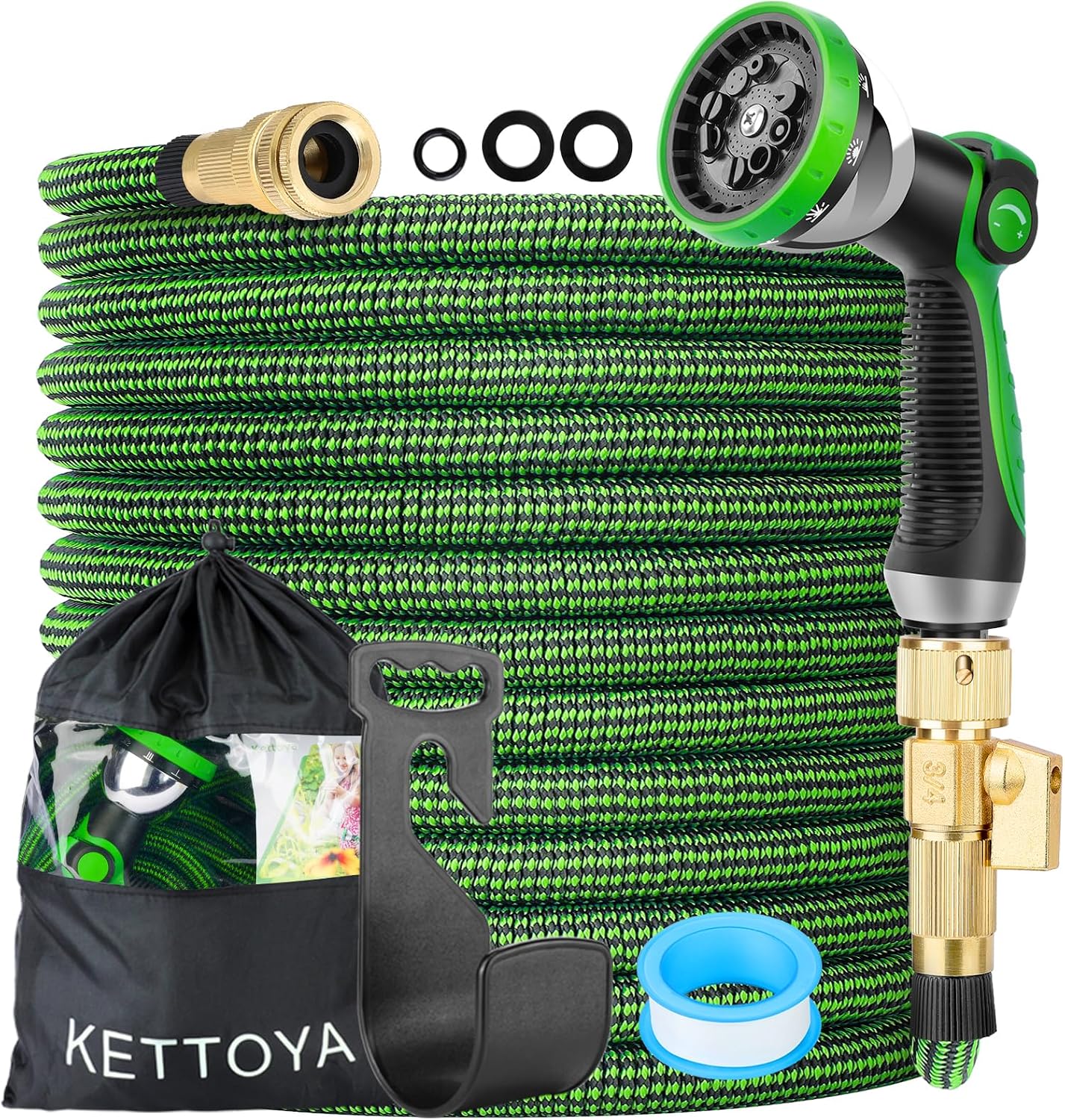 Detalle de KETTOYA 100FT Expandable Garden Hose