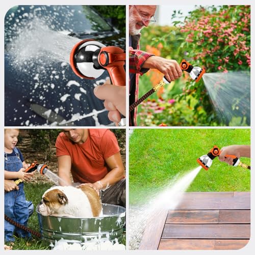 Thumbnail 5 de Yofidra Tubo Acqua Giardino Estensibile 30 m – 3/4"-1/2", 10 getti, Tessuto 3450D, 3 strati di lattice