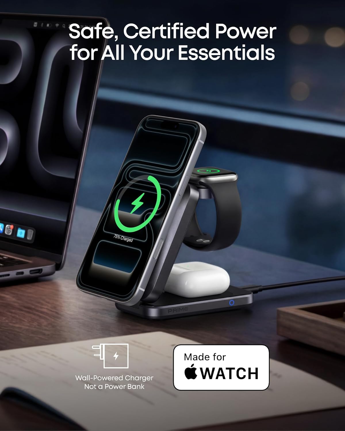 Thumbnail 6 de Anker Prime 3-in-1 Wireless Charger: Compact, Quiet and Ready for iPhone 17/16, Apple Watch & AirPods