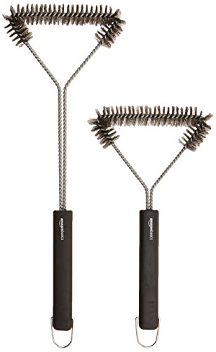 Thumbnail 4 de Amazon Basics Brosse de nettoyage triangulaire pour grille de barbecue 30,5 cm – noir