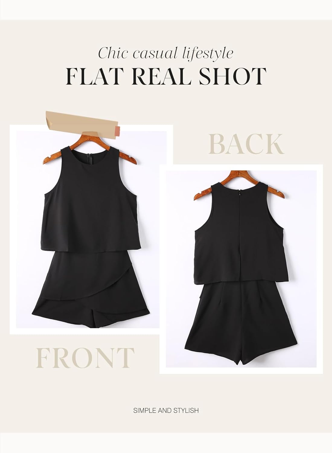 Thumbnail 3 de Dokotoo Womens Elegants Sleeveless Short Rompers 2025 Romper