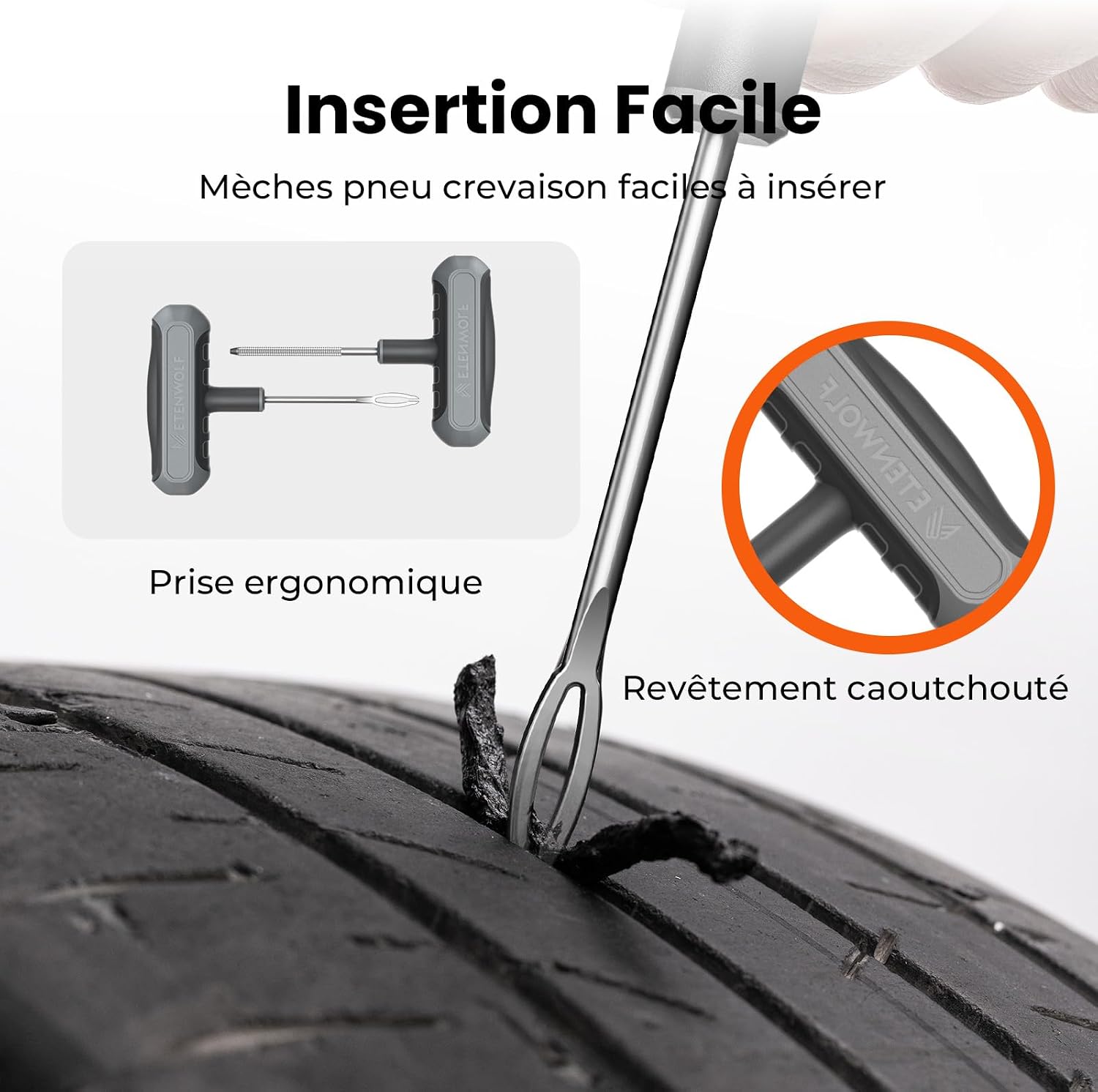 Thumbnail 2 de ETENWOLF Kit de Réparation Pneu Crevaison 16 Pièces – Robuste et Ergonomique