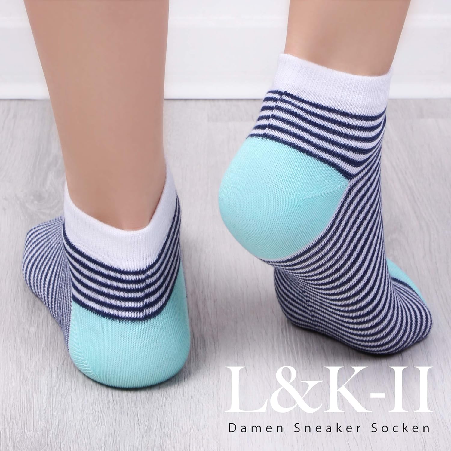Thumbnail 1 de L&K-II 12 Paia Calze Sportive da Donna e Unisex Sneaker – Cotone, Modello 92276