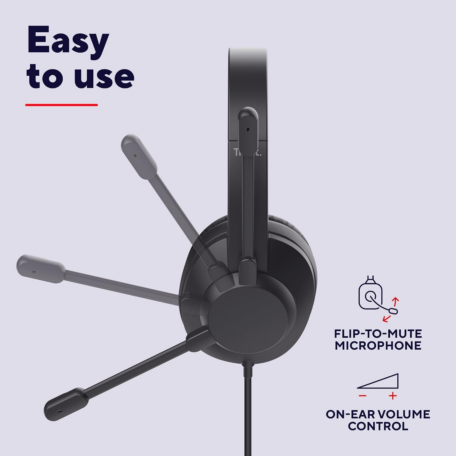 Detalle 2 de Trust Roha II Max USB headset with mic