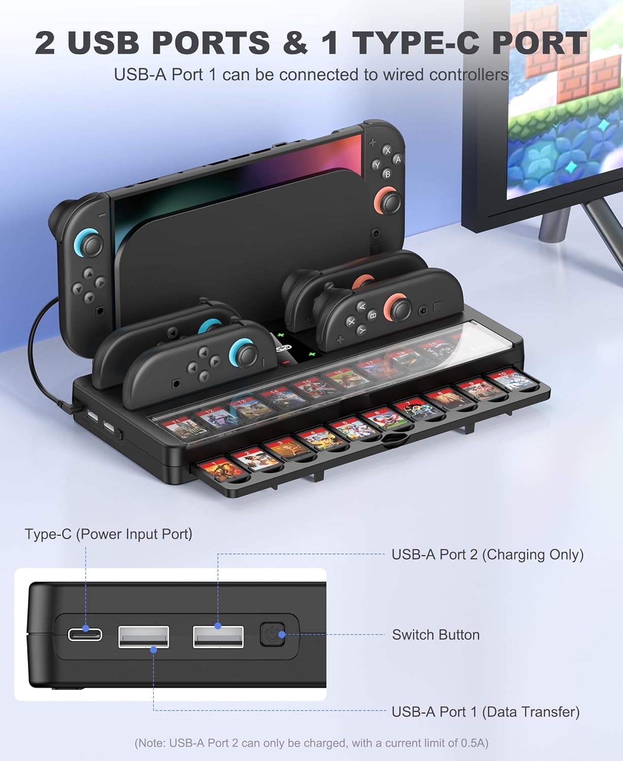 Thumbnail 1 de HELLCOOL Switch 2 Ladestation für Nintendo Switch 2 Controller