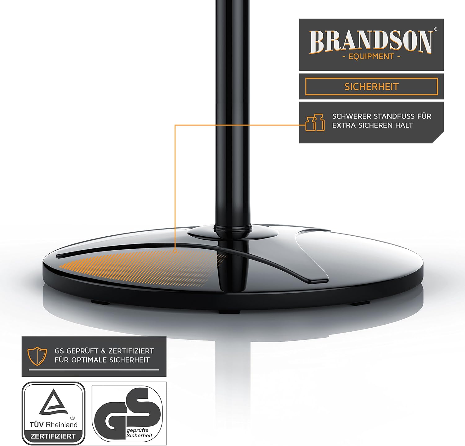 Thumbnail 5 de Brandson Standventilator mit Fernbedienung – 50 W, höhenverstellbar, Oszillation 80°