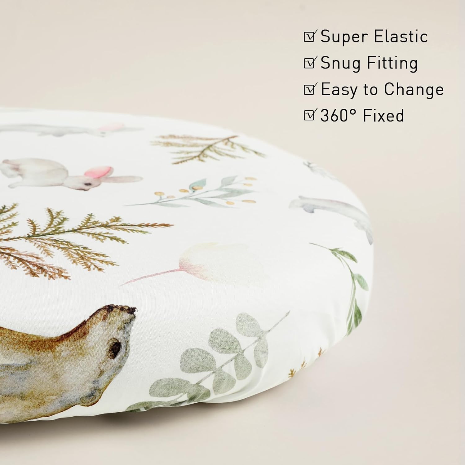 Thumbnail 1 de GLLQUEN BABY 4-Pack Moses Basket Fitted Sheets (Stretch Microfibre, Oeko-tex100) – 81 x 41 x 8 cm