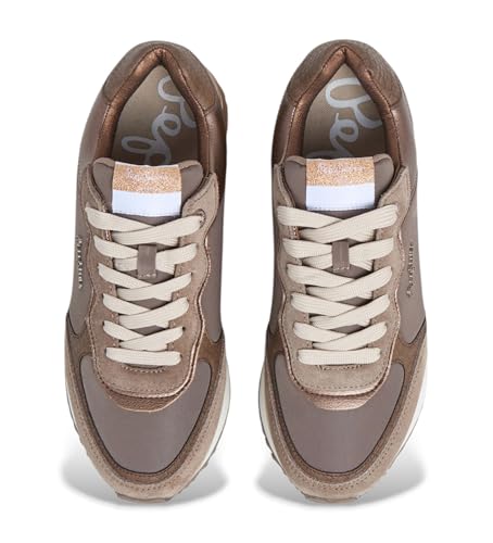 Thumbnail 2 de Pepe Jeans Rusper Glam zapatillas de piel marrón
