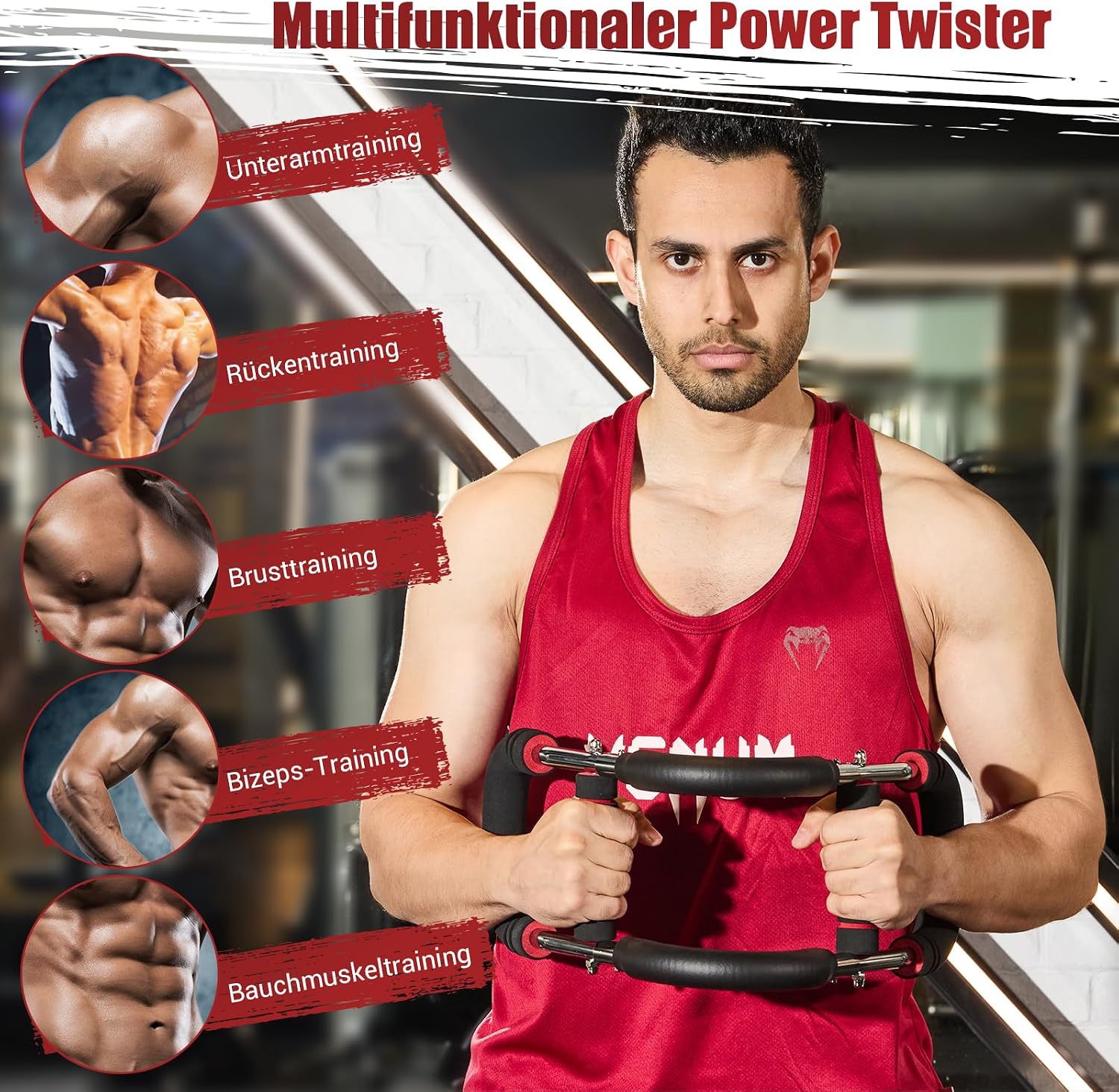 Thumbnail 3 de Twister Armtrainer: verstellbarer Brustmuskel-Trainingsgerät für Oberkörper-Training zu Hause