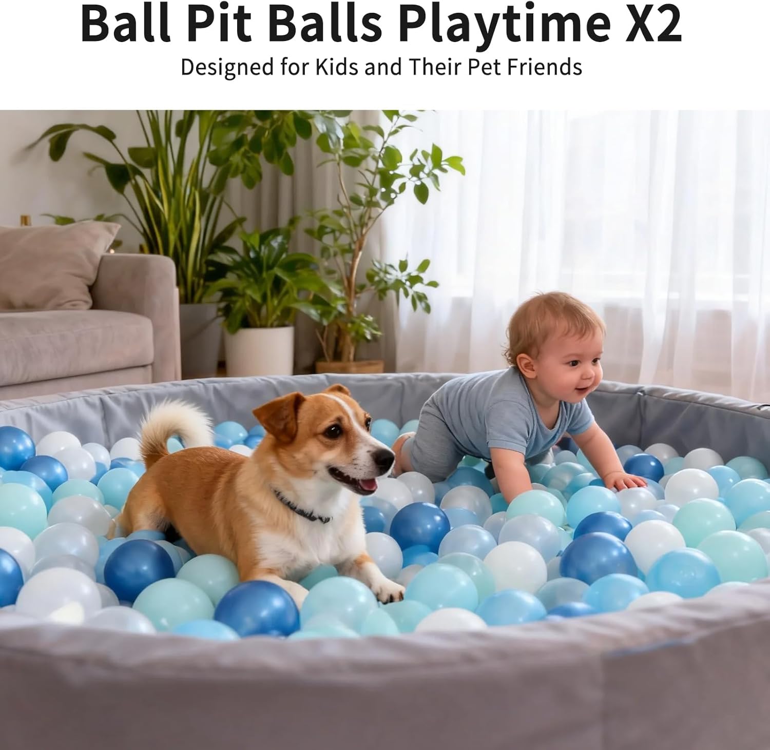 Thumbnail 3 de STARBOLO Ball Pit Balls for Toddlers – 200 PCS, BPA & Phthalate Free, 2.2-Inch Crush-Proof Soft Plastic Balls