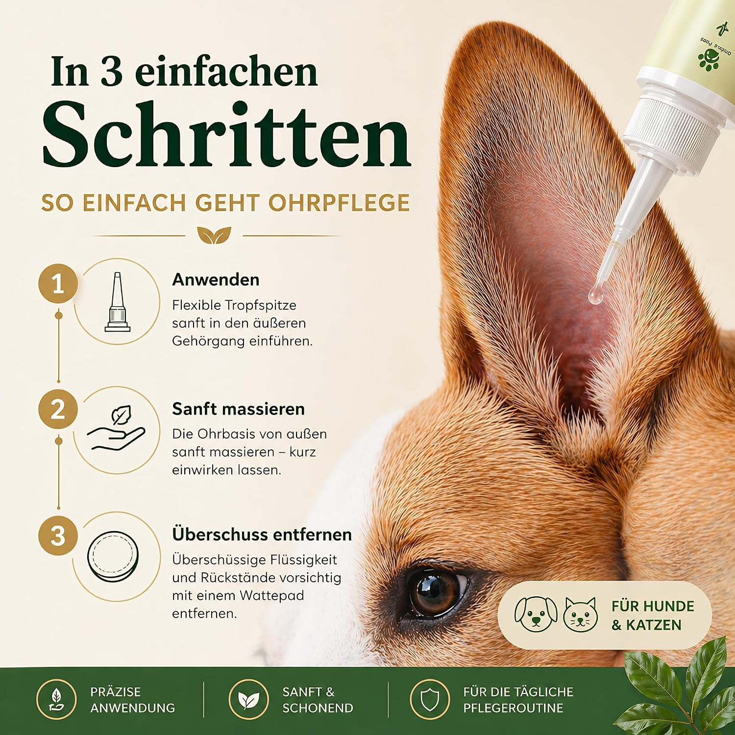 Thumbnail 4 de Golden Pets Ohrentropfen 50 ml für Hunde & Katzen