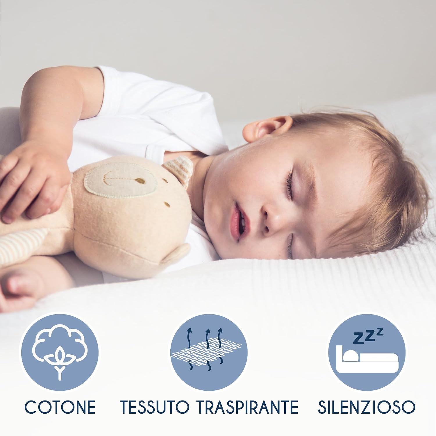 Thumbnail 3 de Dreamzie Coprimaterasso Lettino 60x120 cm impermeabile – morbido, traspirante e lavabile a 60°C