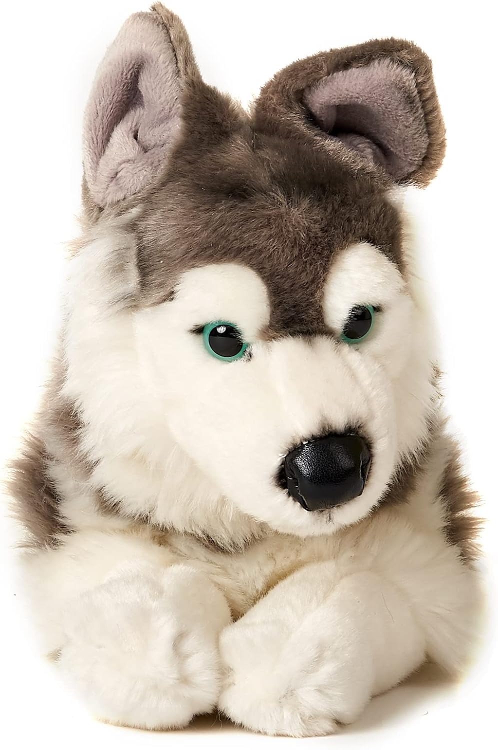 Detalle de Uni-Toys HT-30411 leżący husky – pluszowa przytulanka 40 cm
