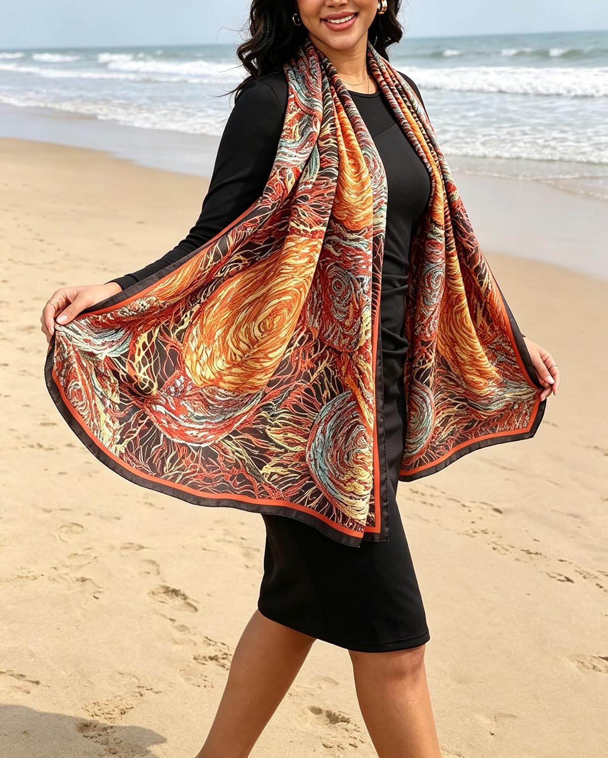 Thumbnail 6 de FairyCity Women's Scarf in Satin