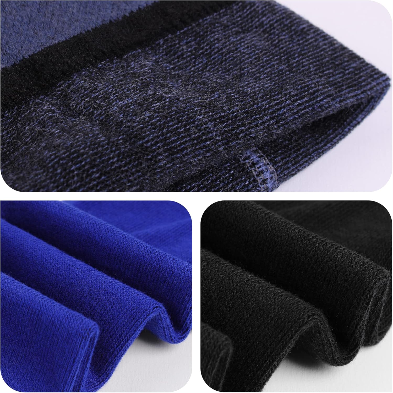 Detalle de Libella Lot de 3 collants pour enfants garçons – coton tricoté, uni, 2710