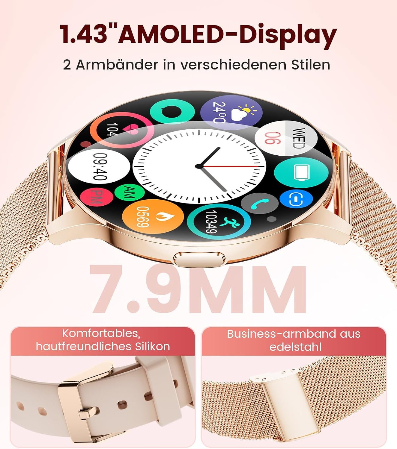 Detalle 2 de Smartwatch Damen 1,43 Zoll