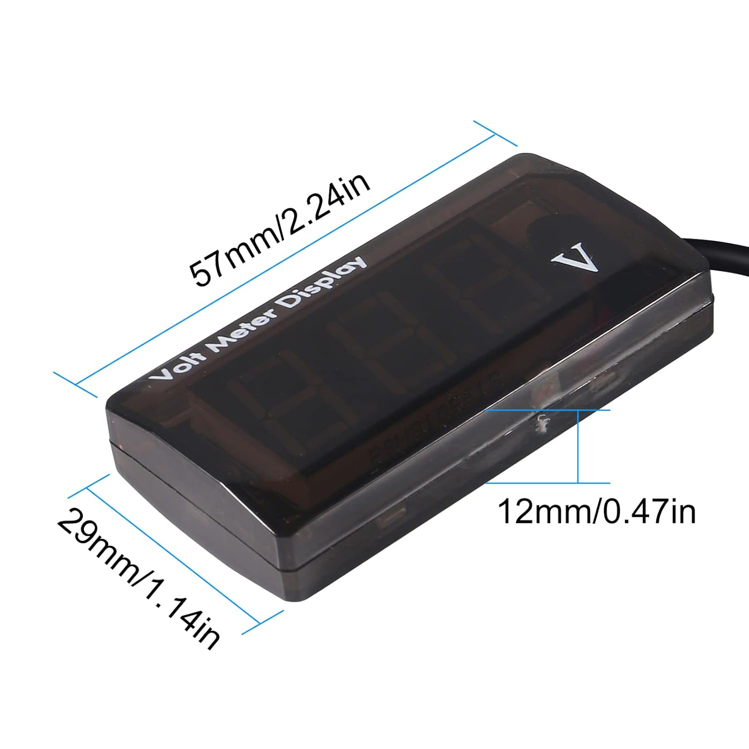 Detalle de 2Pcs DC 12V Car Digital Voltmeter Gauge with LED Display