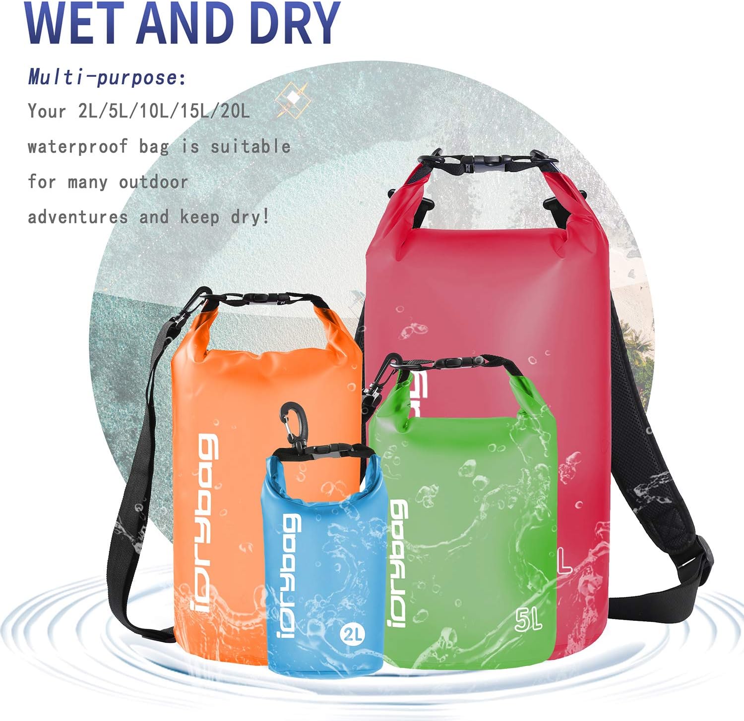 Detalle 2 de IDRYBAG Clear Dry Bag Waterproof 20L