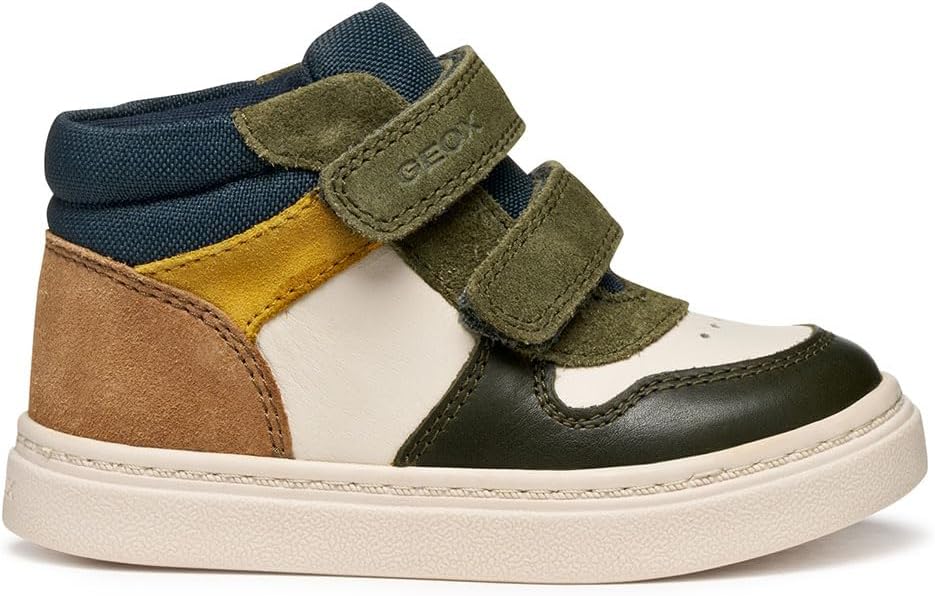 Detalle de Geox B Nashik Boy BasketGarçon : Chaussure légère avec système Zero Shock et enfilage rapide