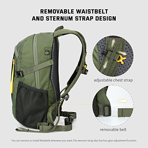 Detalle de SKYSPER Leicht Wanderrucksack 20L – atmungsaktives Tragesystem, Rückenbelüftung