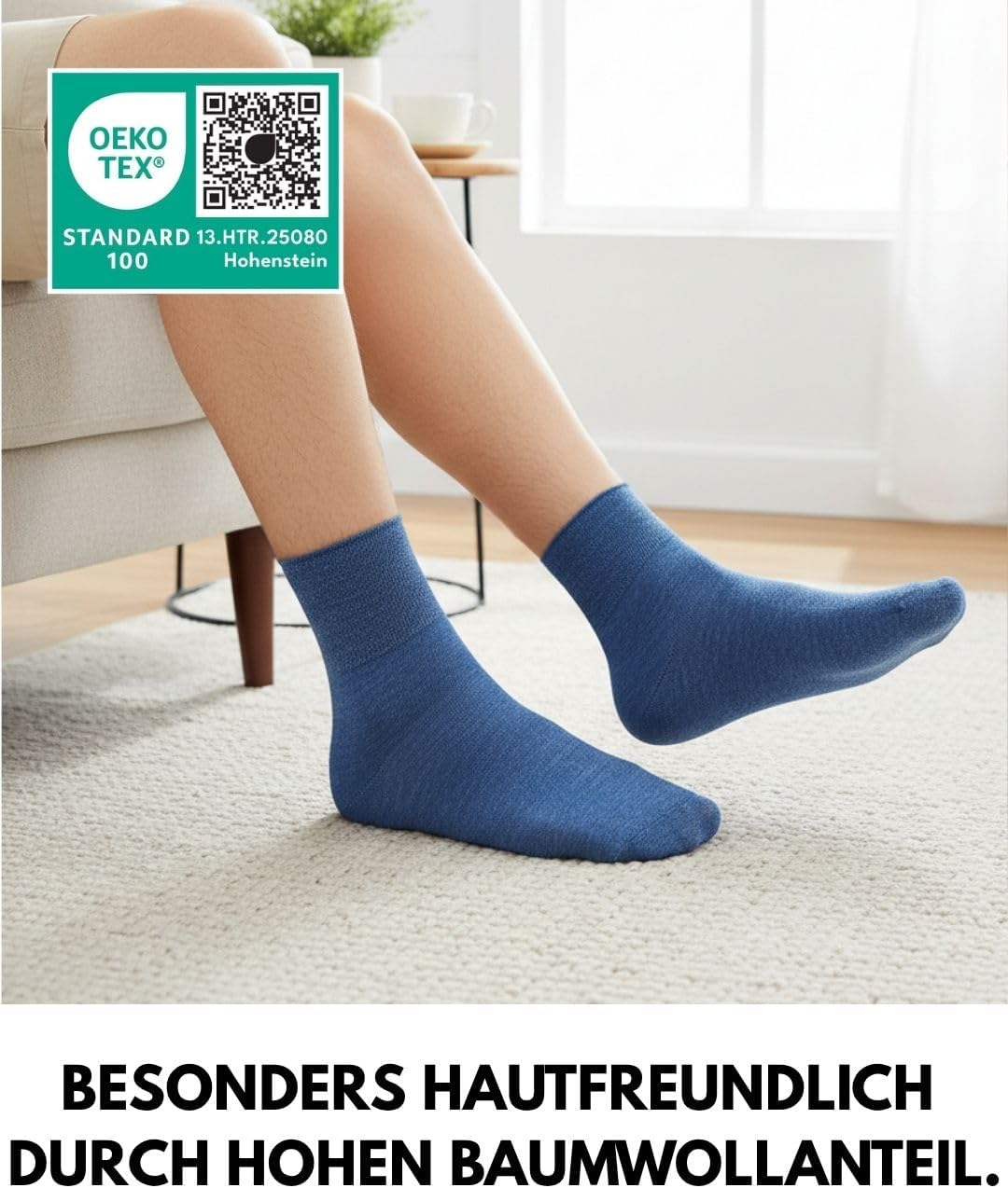 Thumbnail 6 de sockenkauf24 10 Paar kurze Diabetikersocken ohne Gummibund & ohne Naht (Quarter) für Damen & Herren