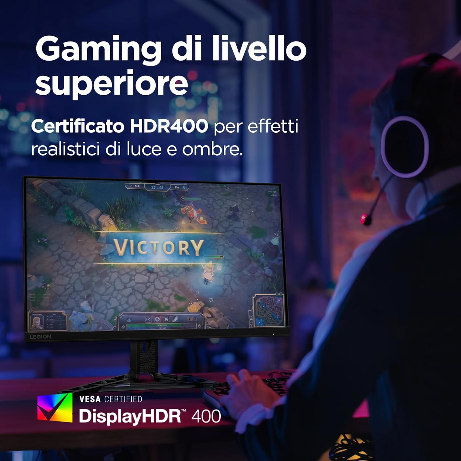Thumbnail 3 de Lenovo Legion R27qe Gen 2: Monitor Gaming 27" QHD da usare per Esport e FPS