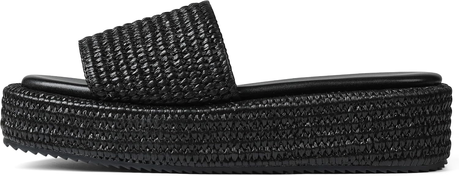 Thumbnail 6 de EQAUDES Platform Slip-On Espadrille Sandals for Women Wedges Slides (Bohemia, Open Toe)