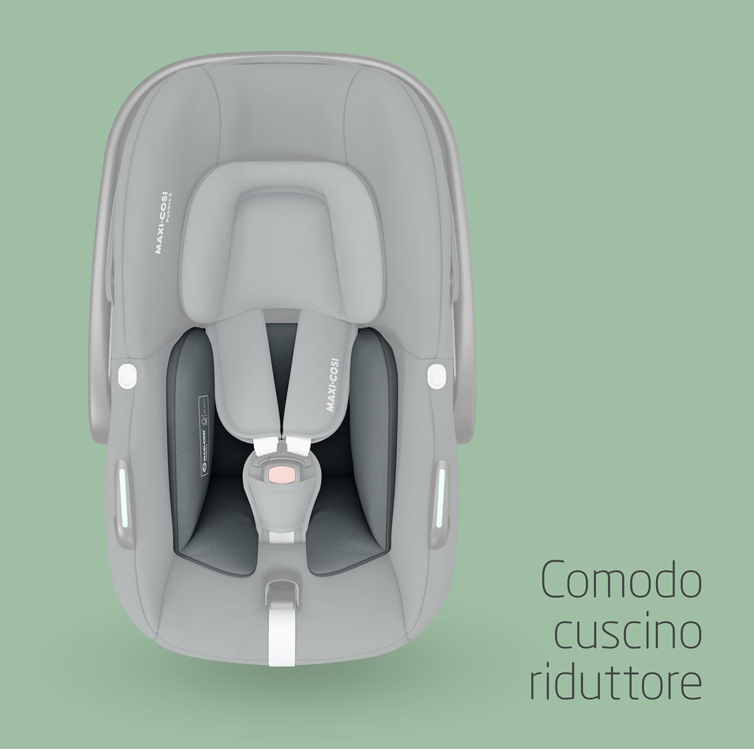 Detalle de Maxi-Cosi Pebble S i-Size: Seggiolino Neonato 0-15 mesi, Isofix leggero e protezione G-CELL